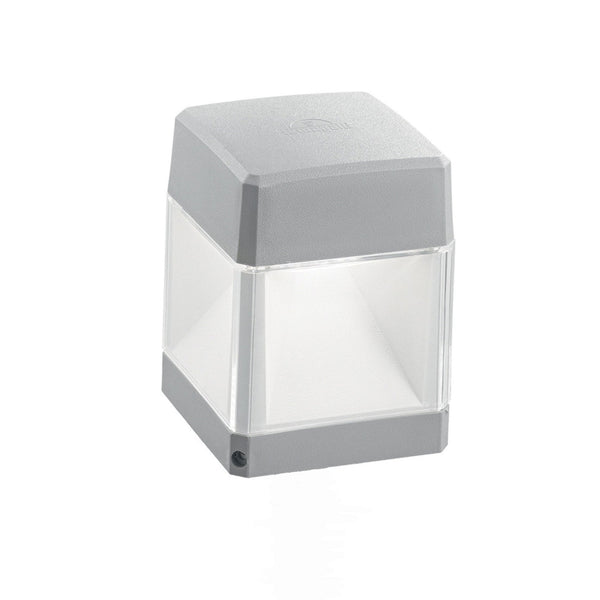Elisa-WL Coastal 10w 4000k Neutral White LED Wall Cube Light in Grey