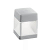 Elisa-WL Coastal 10w LED Wall Cube Light in Grey