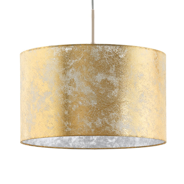 Viserbella Champagne Gold Fabric Pendant Light