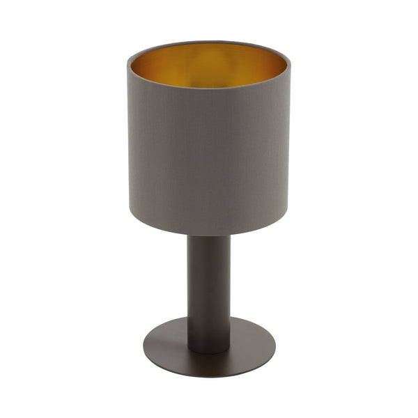 Concessa 1 Cappuccino and Gold Fabric Table Lamp