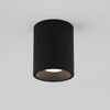 Kos Round 100 LED Surface Mounted Downlight IP65 in Textured Black