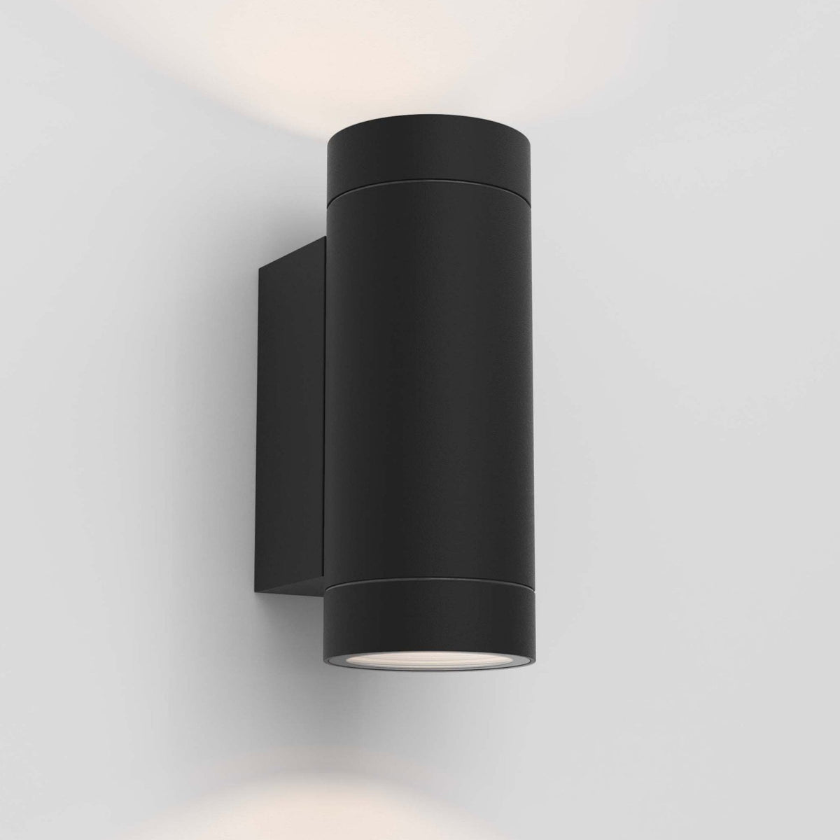 Dartmouth Twin GU10 IP54 Exterior Wall Light in Black