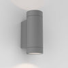 Dartmouth Twin GU10 IP54 Exterior Wall Light in Grey