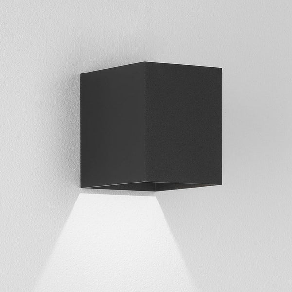 Kinzo 110 LED Dimmable Wall Light in Textured Black