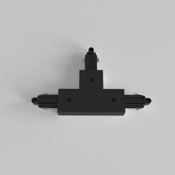 Track Lighting T Connector Right Nearside Earth in Black