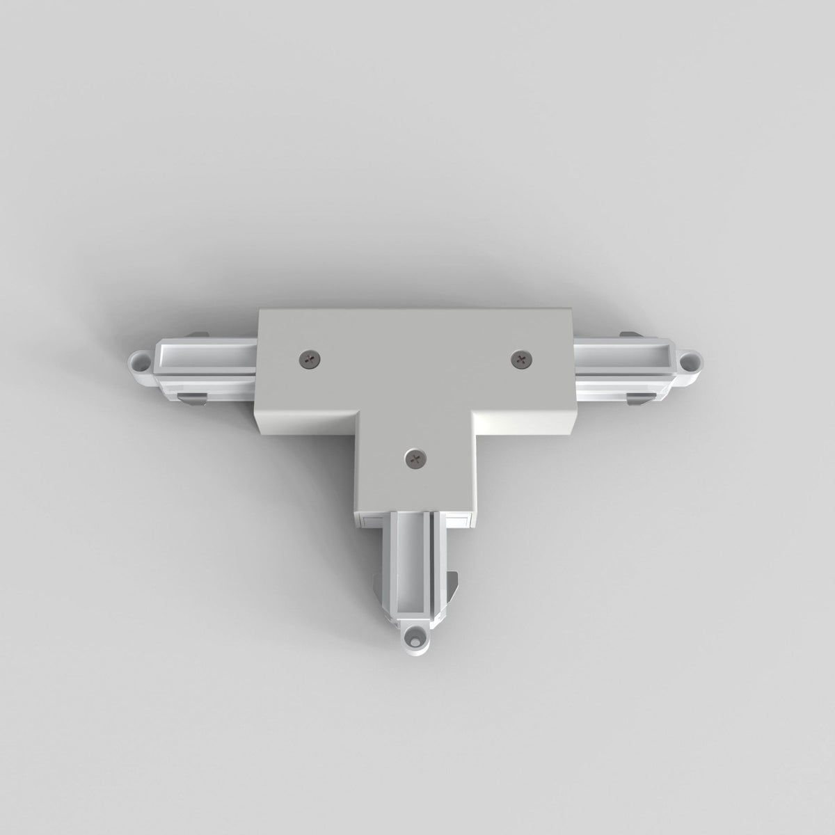 Track Lighting T Connector Left Nearside Earth in White