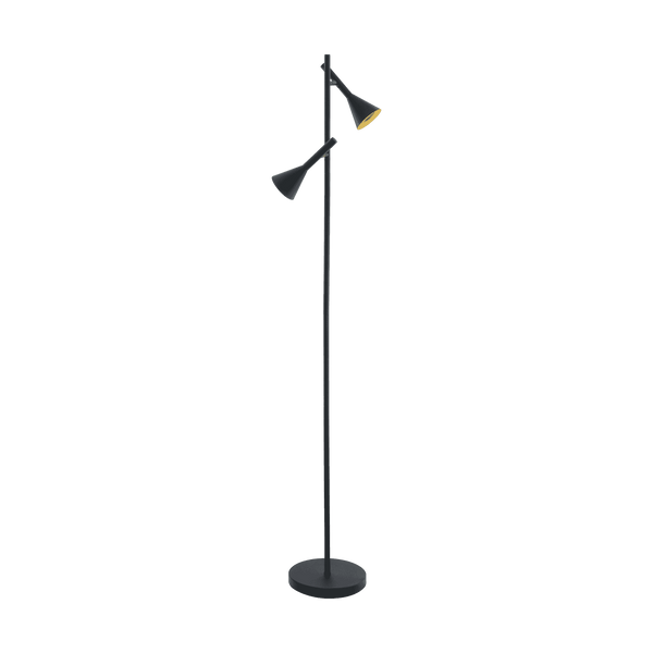 Cortaderas LED Floor Lamp in Black and Gold