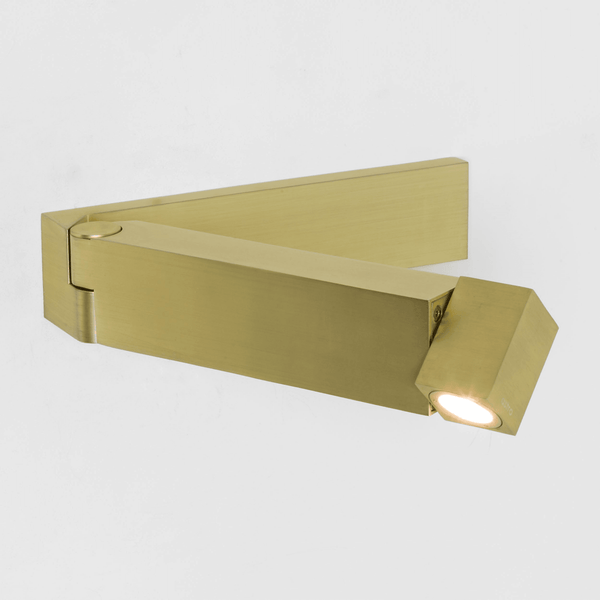 Tosca Switched LED Reading Wall Light in Matt Gold
