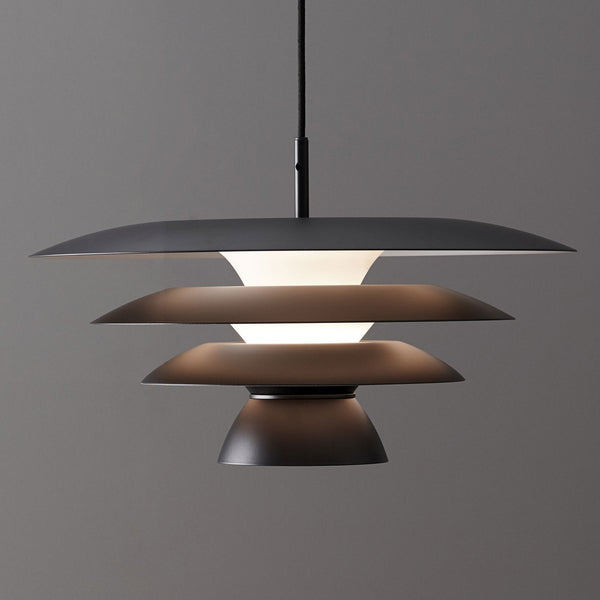 Da Vinci 500mm Single Metal Pendant in Black