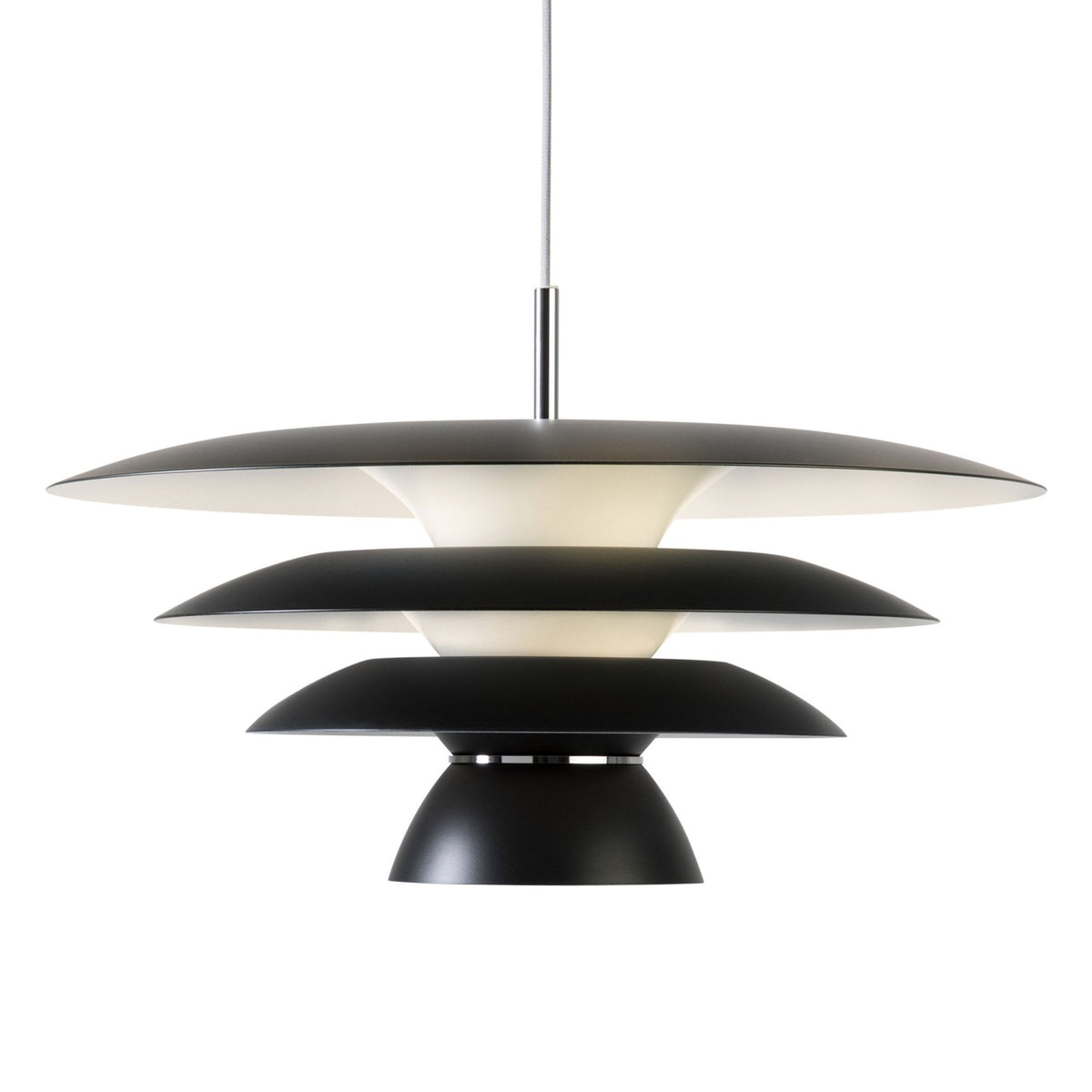 Da Vinci 500mm Single Metal Pendant in Black
