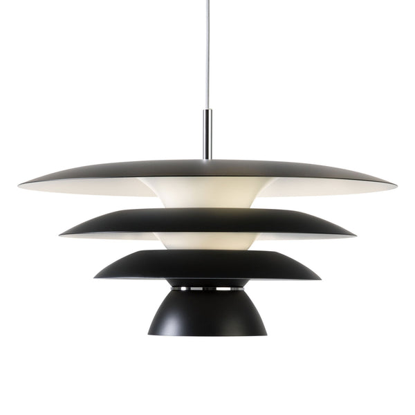 Da Vinci 500mm Single Metal Pendant in Black