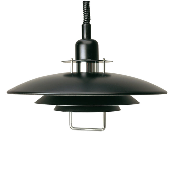 Primus II 430mm Rise and Fall Pendant Light in Matt Black