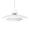 Primus I 430mm Pendant Light in White and Chrome