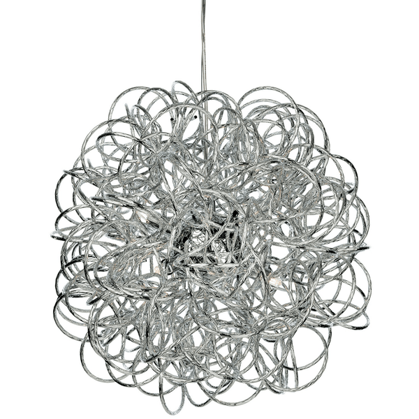 Stella Six Light Starburst Pendant in Chrome