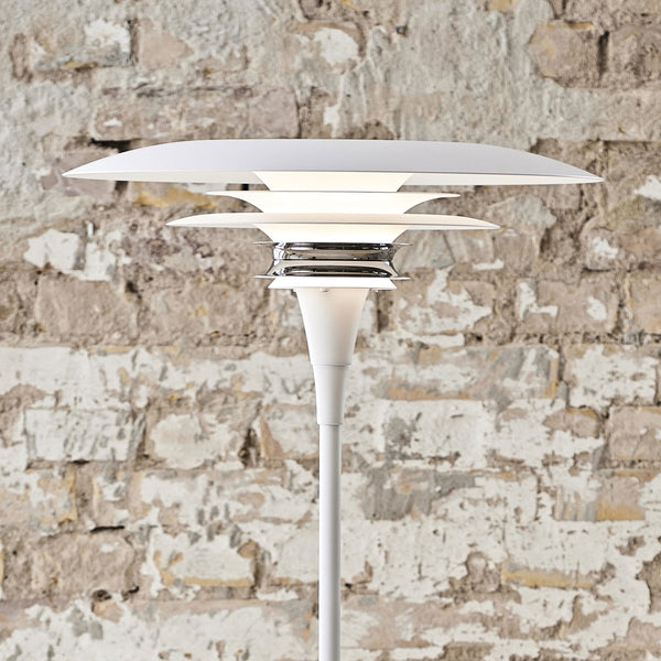 Diablo Metal Floor Light in Flat White