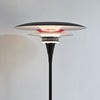 Diablo Metal Floor Light in Flat Black and Glossy Red