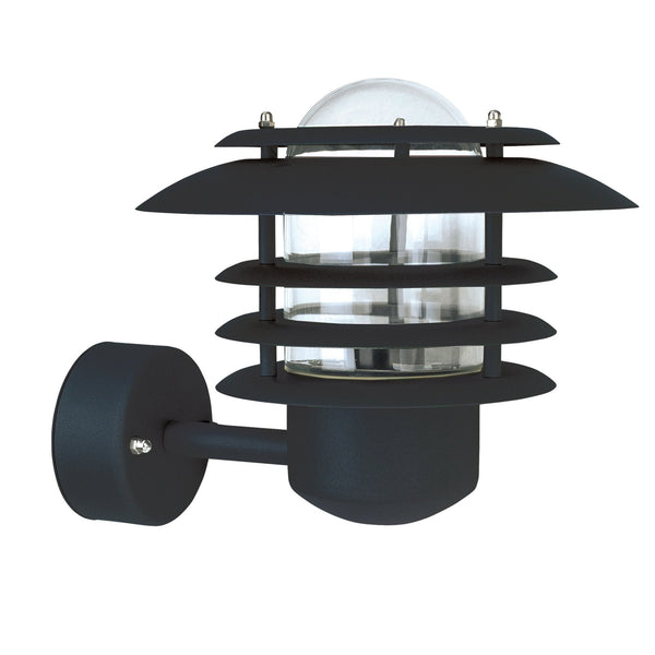 Max IP23 E27 Wall Light in Black