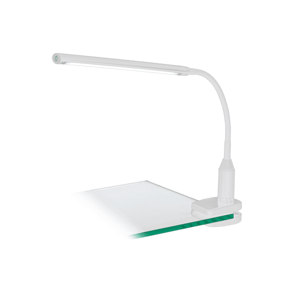 Laroa Touch Dimmable Clip LED Desk Lamp in White