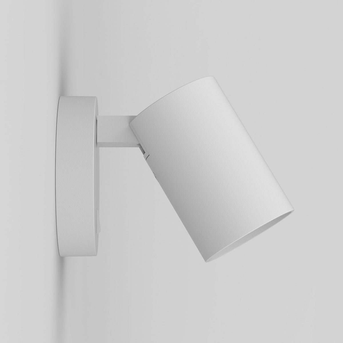 Ascoli Single Switched Spotlight in White