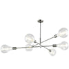 Alana Six Light Pendant in Satin Chrome