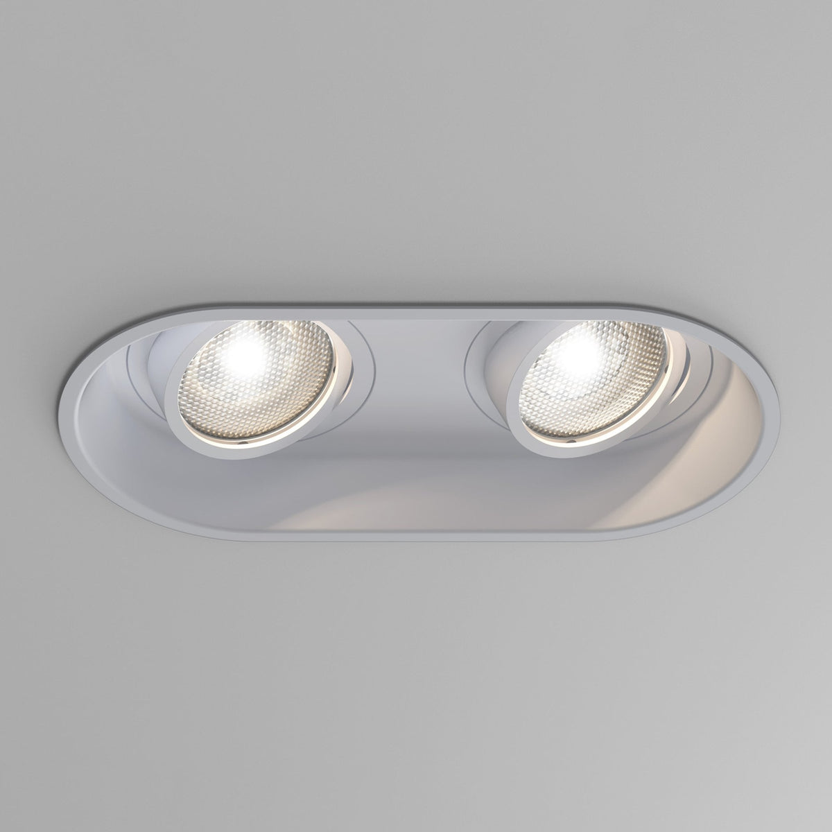 Minima Twin Adjustable Recessed Downlight in White