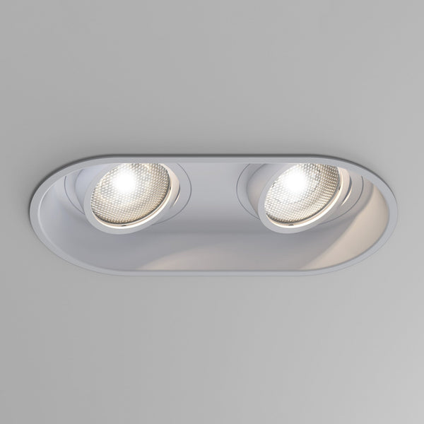 Minima Twin Adjustable Recessed Downlight in White