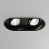 Minima Twin Adjustable Recessed Downlight in Black