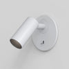 Micro Recess Switched LED Reading Light in Matt White
