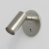 Micro Recess Switched LED Reading Light in Matt Nickel