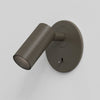 Micro Recess Switched LED Reading Light in Bronze