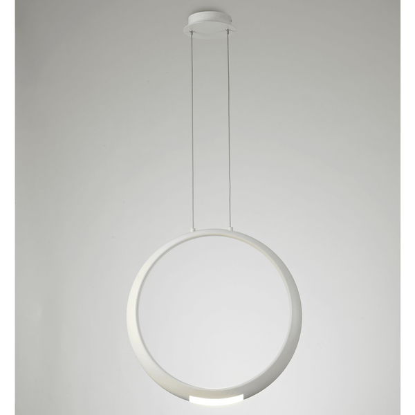 Ring 50cm 23w LED Pendant in Matt White