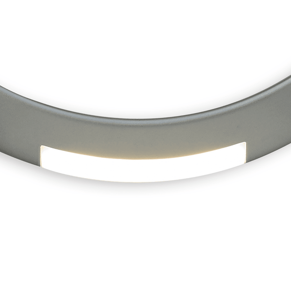 Ring 50cm 23w LED Pendant in Silver