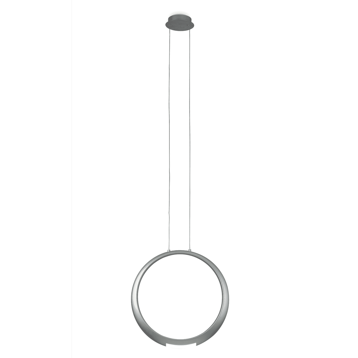 Ring 50cm 23w LED Pendant in Silver