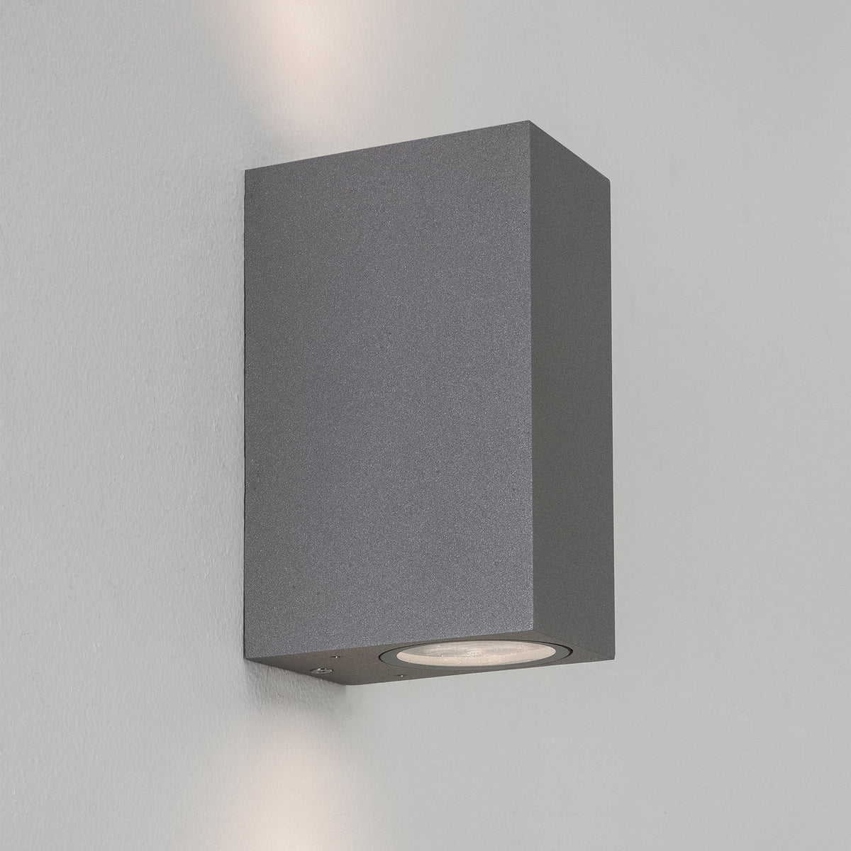 Chios 150 IP44 Exterior Up and Down Wall Light in Grey