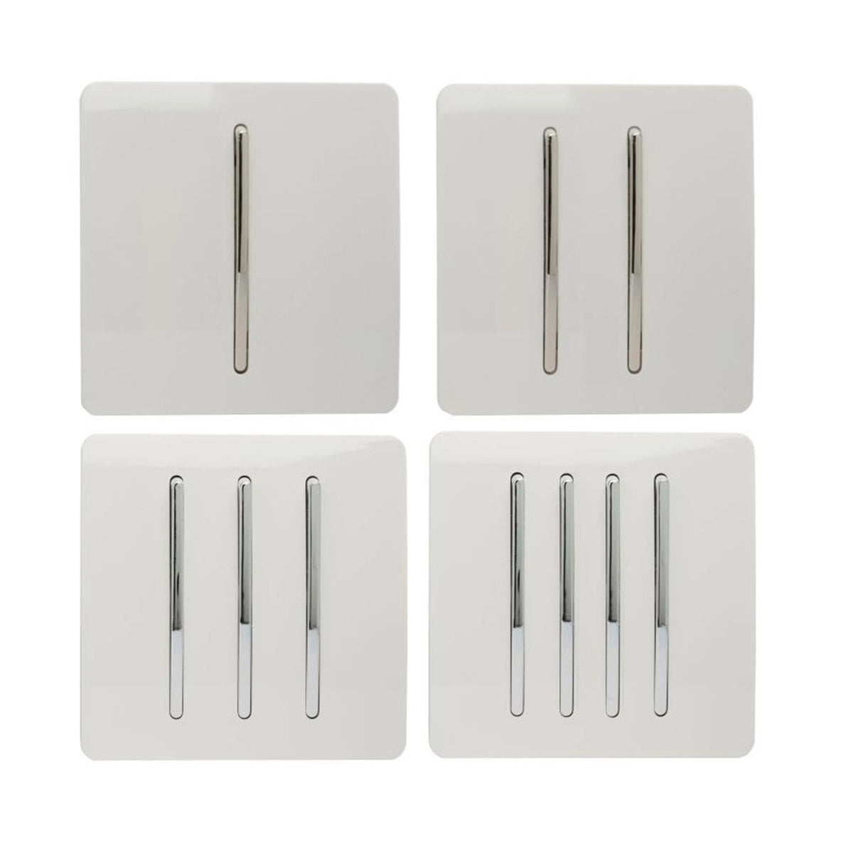 1 Gang 1 Way Dimmer Switch 10-200 Watt in Gloss White