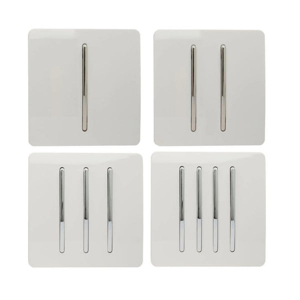 1 Gang 1 Way Dimmer Switch 10-200 Watt in Gloss White