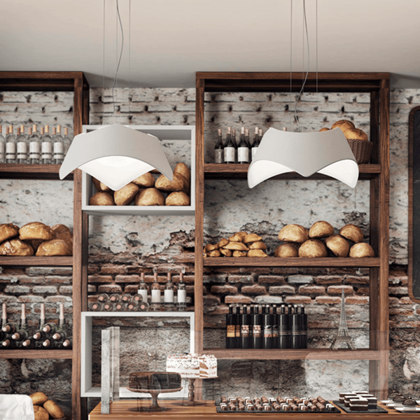 Maui Large LED Pendant Light in Gloss White