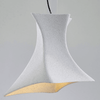 Twist E27 Fibreglass Pendant Light in Cement Effect