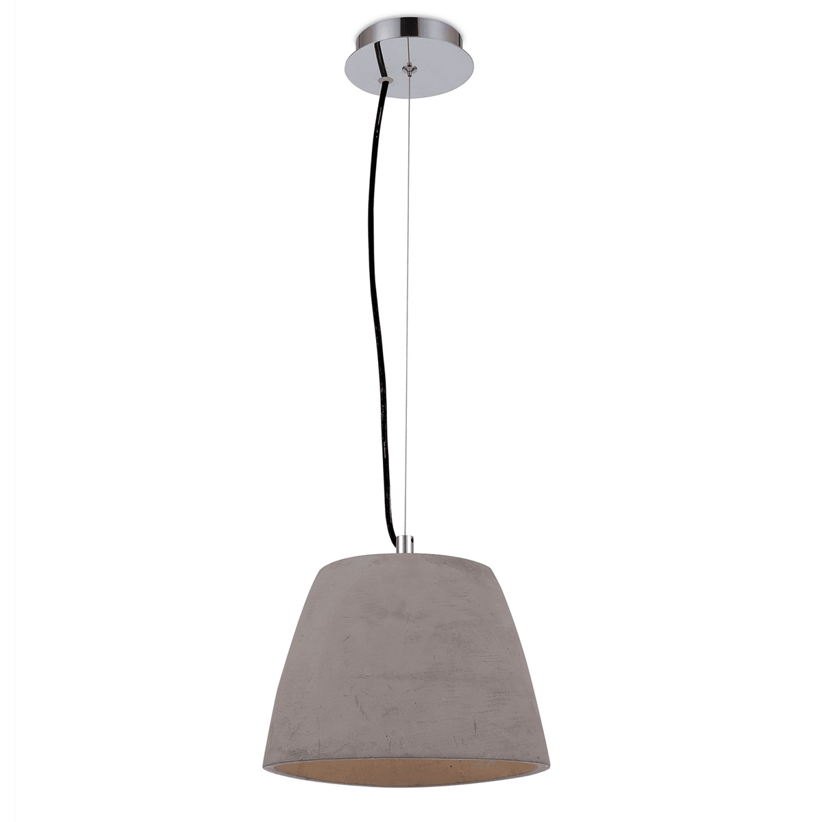 Triangle 220 Small Pendant Light in Cement Effect