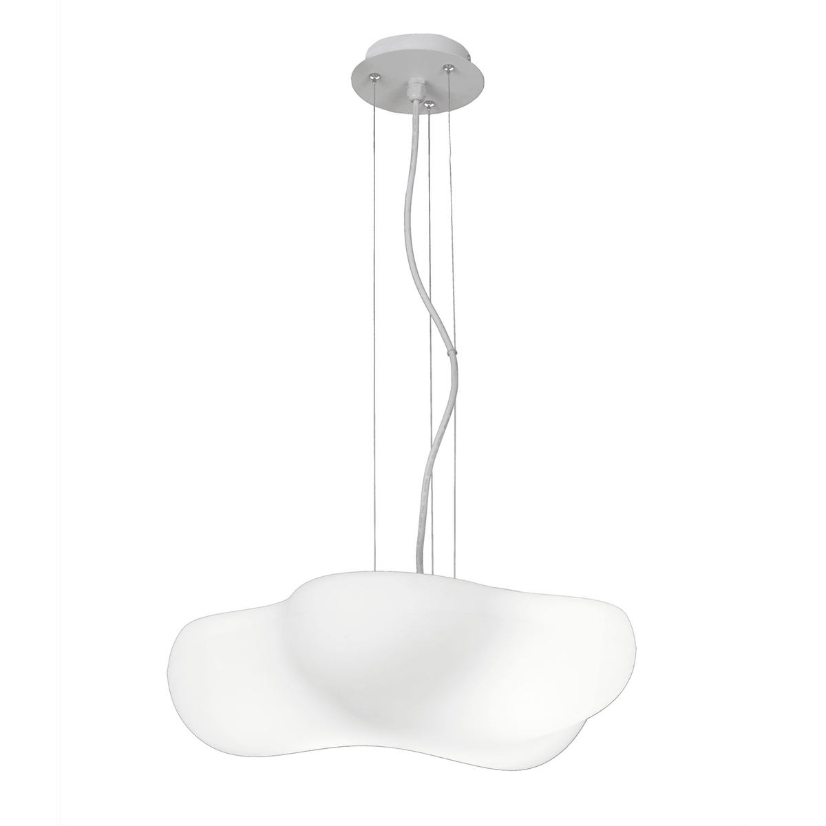 Eos 4 Light Indoor/Outdoor IP44 Pendant Light in White