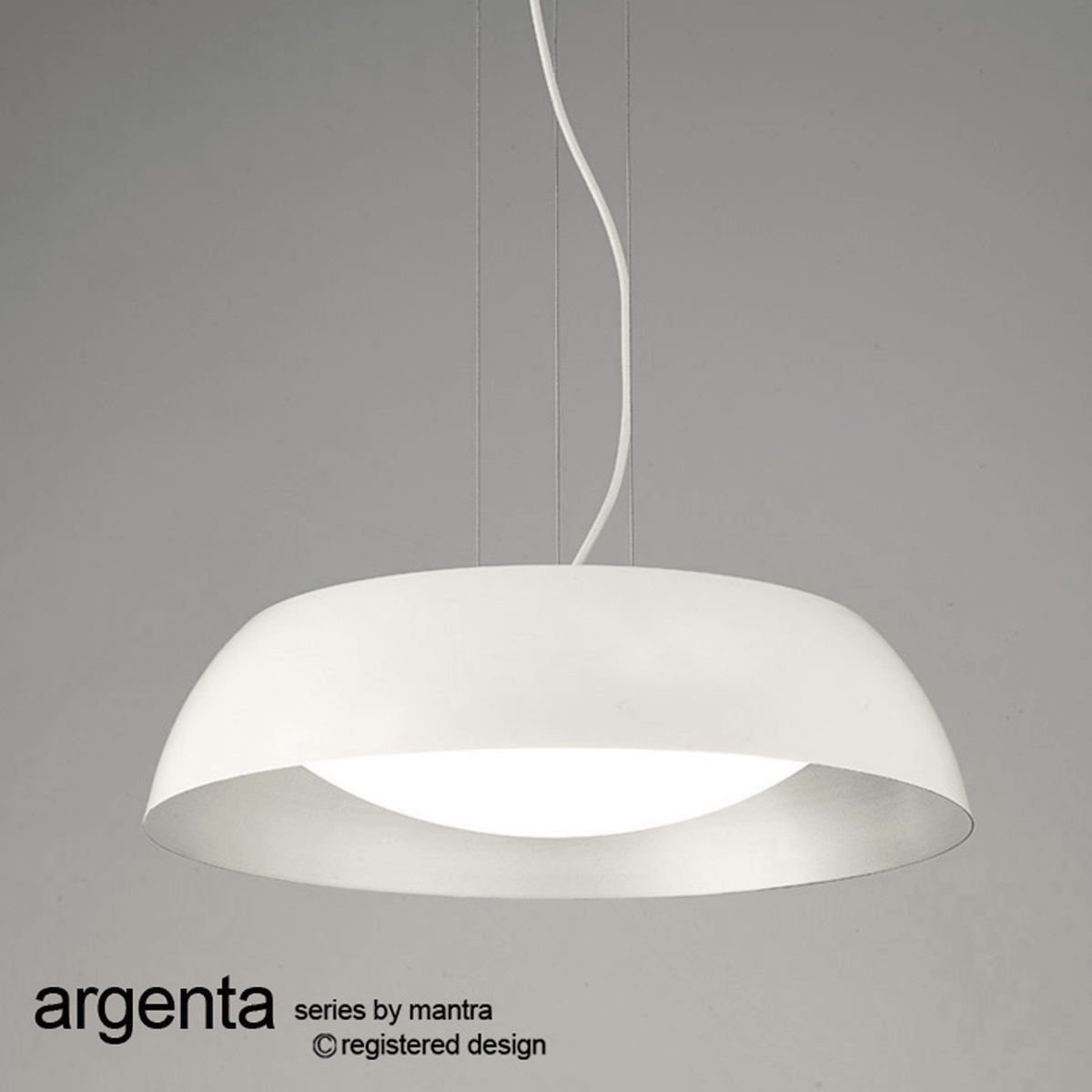 Argenta 450 LED Pendant Light in White