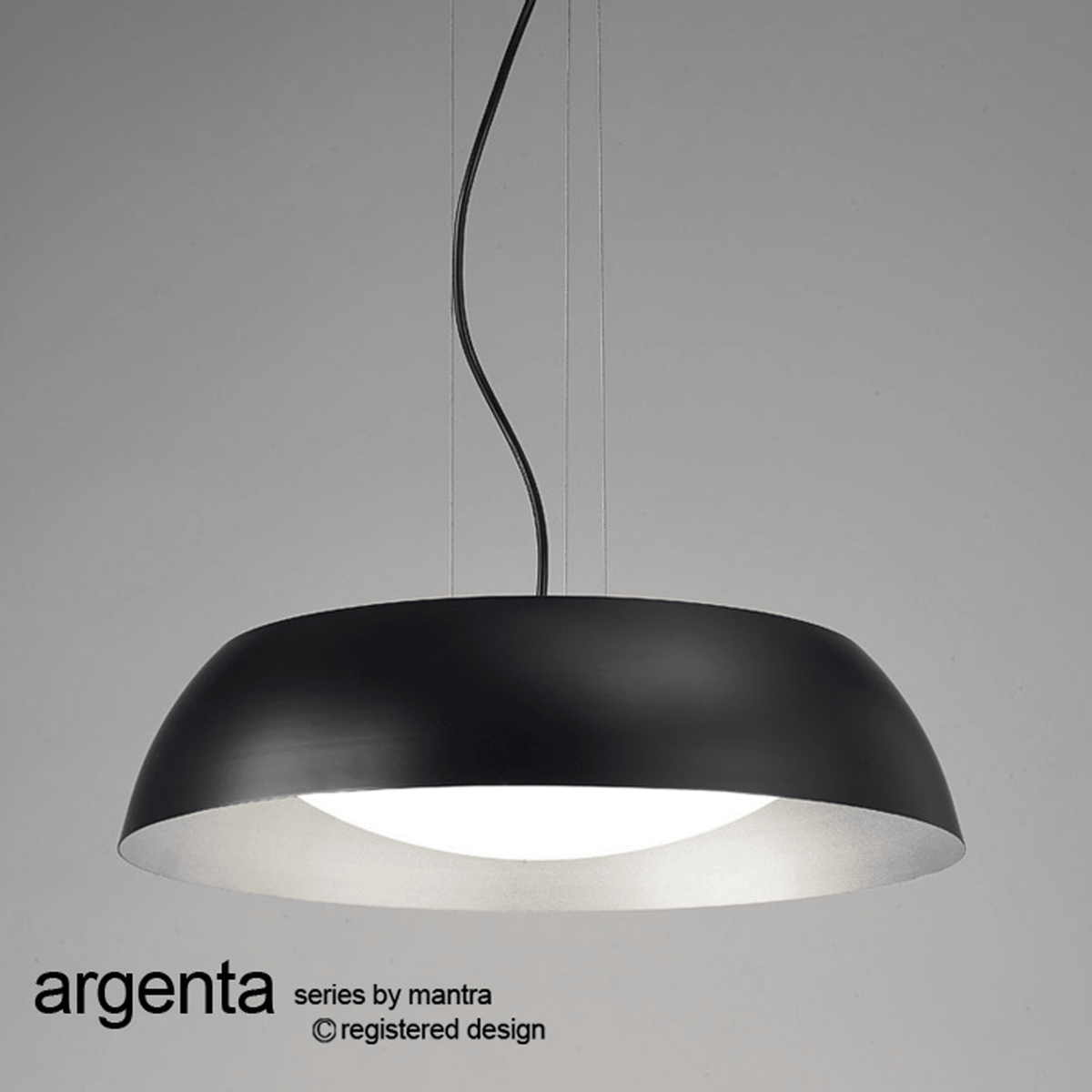 Argenta 450 LED Pendant Light in Black