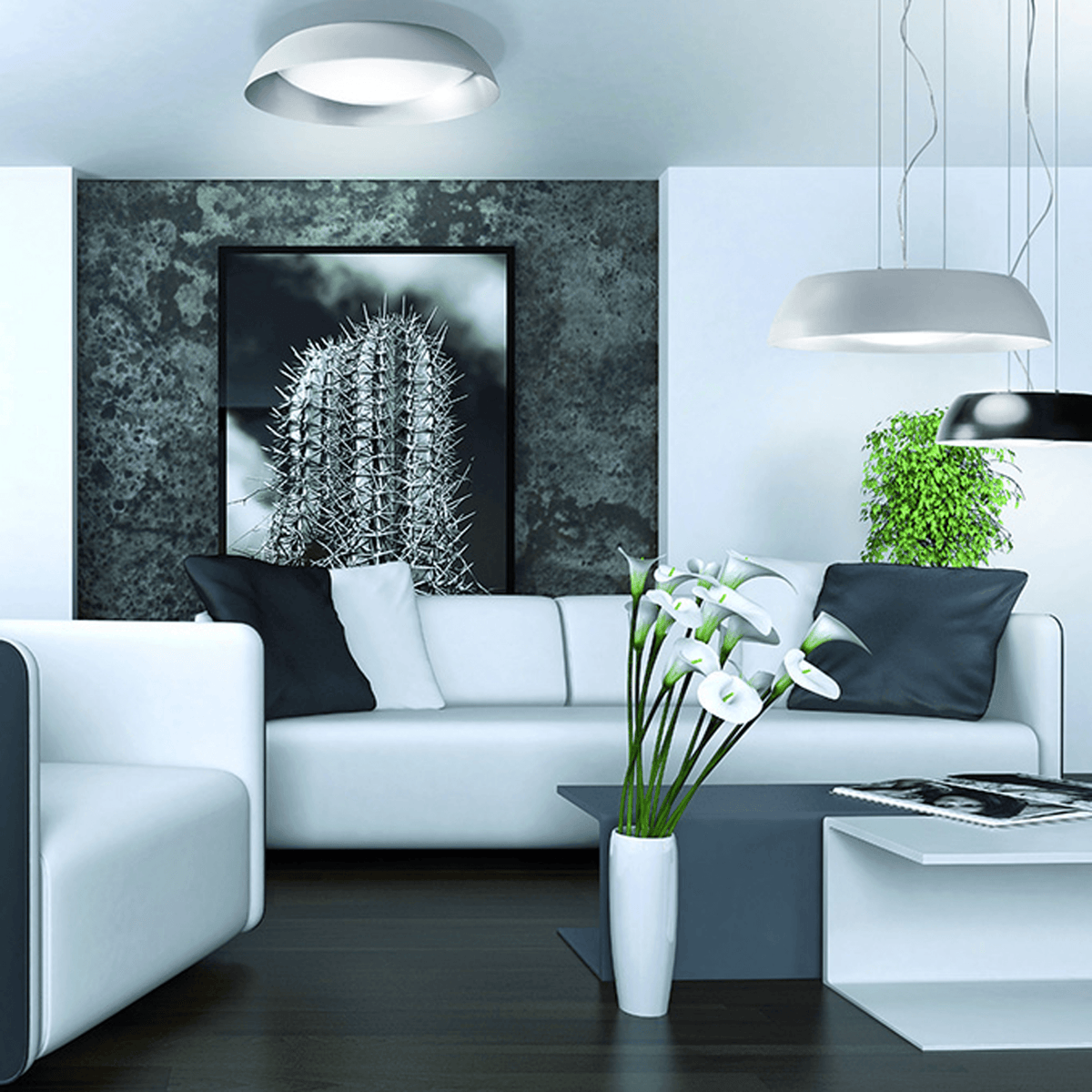 Argenta 450 LED Pendant Light in Black