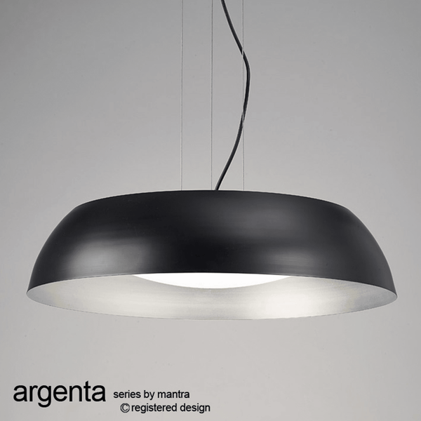 Argenta 600 Large LED Pendant Light in Black