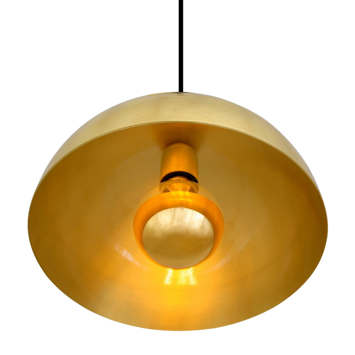 Maua 30cm E27 Pendant Light in Polished Brass