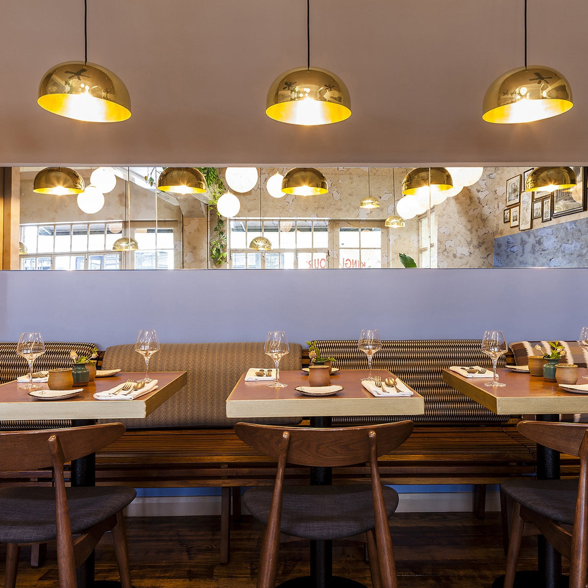 Maua 30cm E27 Pendant Light in Polished Brass