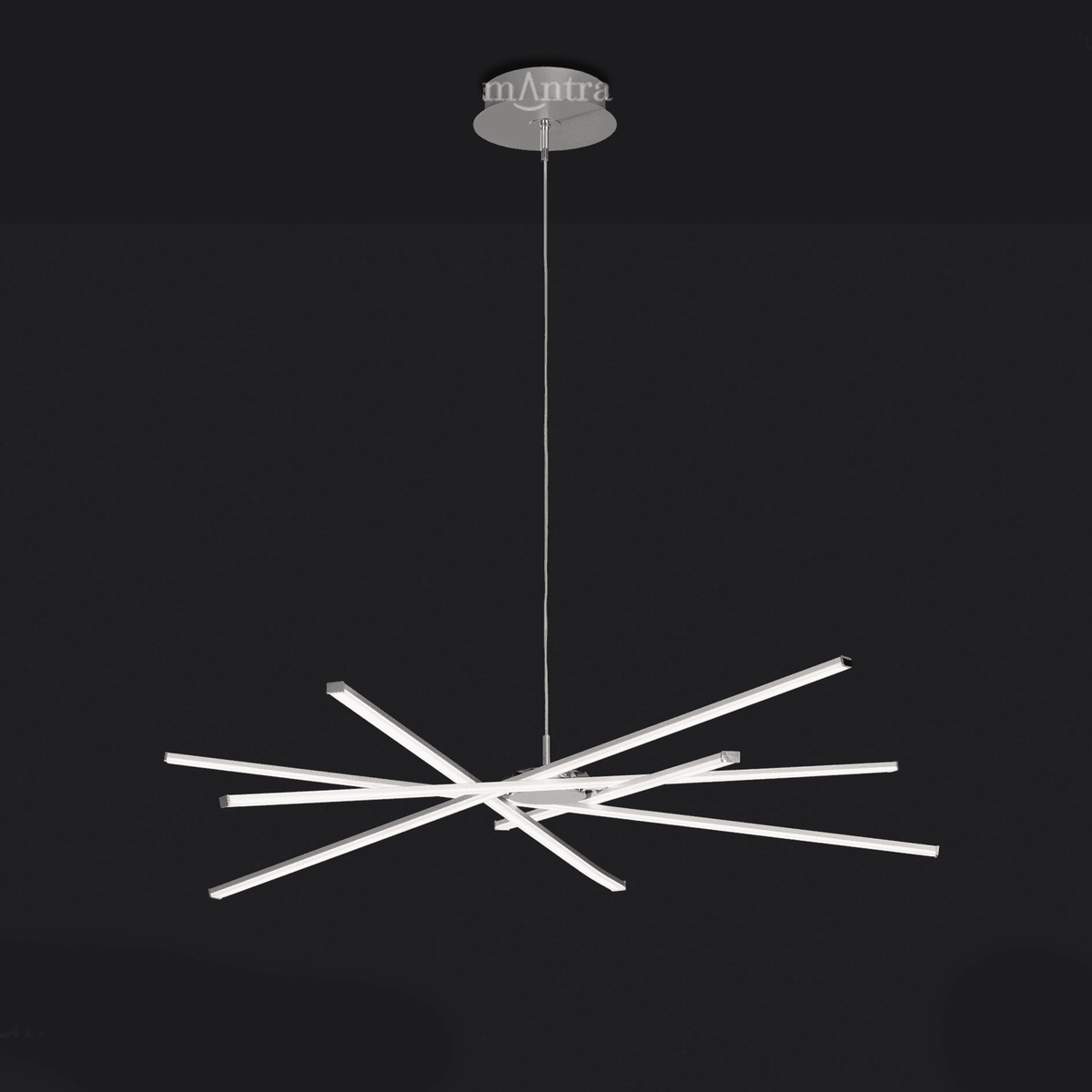 Star 69 Medium LED Dimmable Pendant Light In Chrome