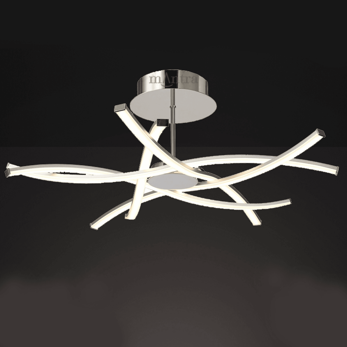 Aire Large LED Dimmable Semi Flush Ceiling Light