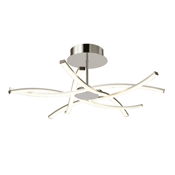 Aire Large LED Dimmable Semi Flush Ceiling Light