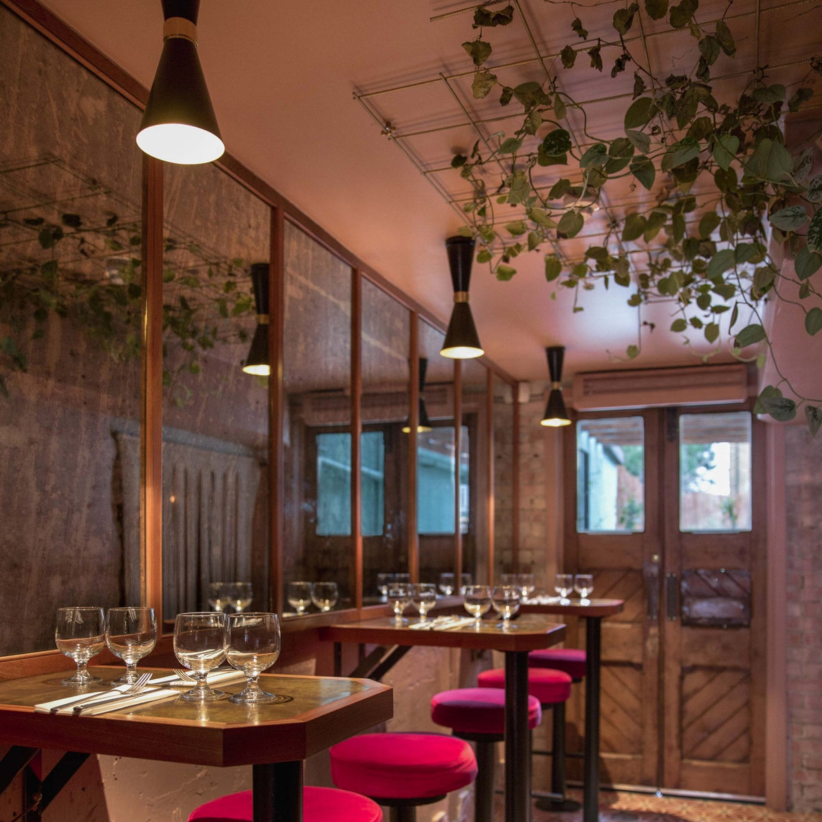 Cairo Contemporary Pendant Light Matt Black and Brass